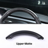 Steering Wheel Upper/Lower Cover for Model 3/Y (2017-2022)- Real Carbon Fiber  Accessories