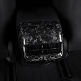 Backseat Vent Overlay, Center Console Wrap Cover for Model 3/Y (2017-2022)- Real Carbon Fiber  Accessories