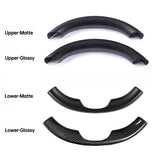 Steering Wheel Upper/Lower Cover for Model 3/Y (2017-2022)- Real Carbon Fiber  Accessories