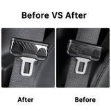 Seat Belt Fascia Cover for Model 3/Y (2017-2022)- Real Carbon Fiber  Accessories